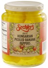 24oz Whole Hot Hungarian Banana Peppers 6-Pack