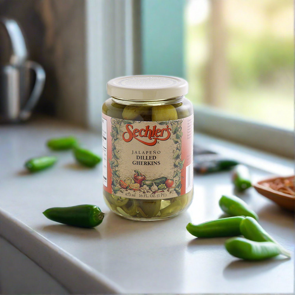 16oz Jalapeno Dill Gherkins