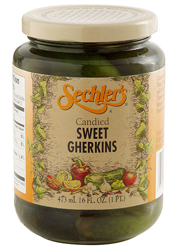 16oz Candied Sweet Gherkins