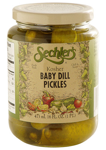 16oz Kosher Baby Dill Pickles