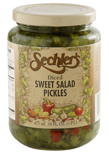 16oz Diced Sweet Salad Pickles