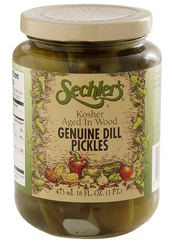 16oz Genuine Aged in Wood Dill Pickles