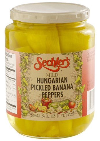 24oz Whole Mild Banana Peppers 6-Pack